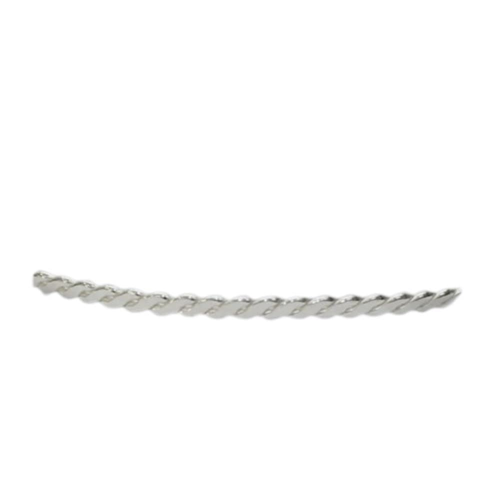 Manufacturer - 1 Foot (30.5cm) x 2.15mm Sterling Silver 935 Twist Pattern Gallery Wire - Made in Israel