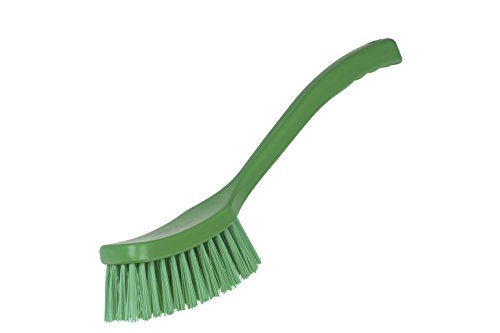 Hillbrush Hygiene D9G - Cepillo de mango largo para cepillo profesional, 406 mm, color verde