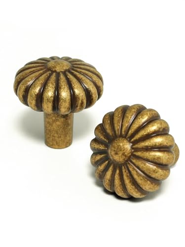 BEILEIOU Antique Brass Zinc Alloy Cabinet Knobs Classic Vintage Drawer