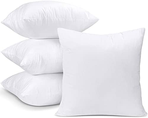Utopia Bedding Cushion Inner Pads (Pack of 2), 50 x 70 cm (20" x 28") Cushion Stuffer Inserts, Hollowfibre Pillows (White)