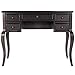 HomeRoots Dark Brown Acacia Wood Solids, MDF, Birch Veneers Coffee Writing Desk