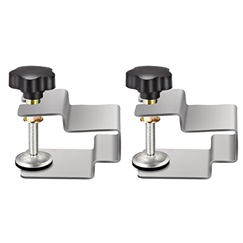 2 Piezas Abrazaderas C de metal de acero inoxidable, abrazaderas de ángulo recto de acero inoxidable Soporte universal para carpintería, soldadura, construcción, montaje en casa Cover