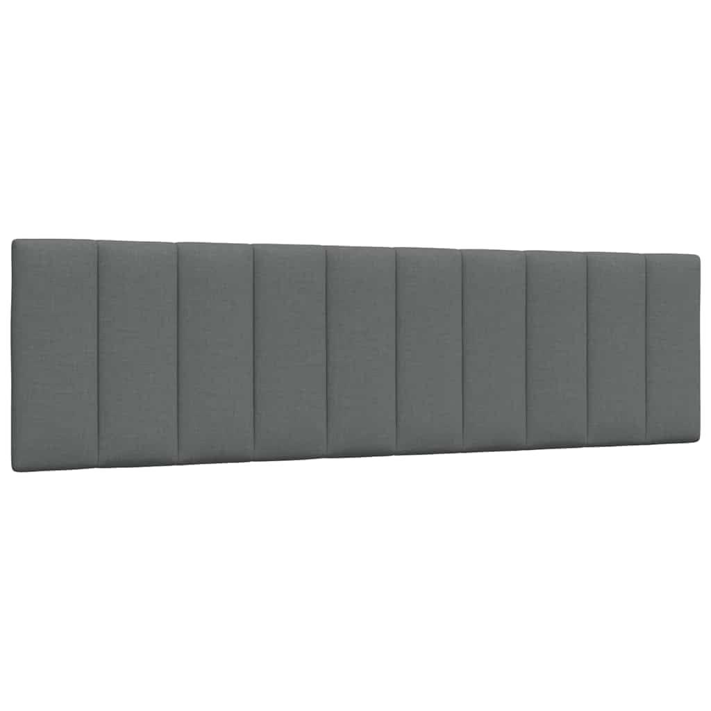 vidaXL Cabecero de Cama Acolchado Tela Gris Oscuro 180 cm