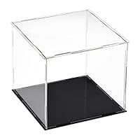 sourcing map Acrylic Clear Display Case Box Dustproof Protection Showcase Cube Collectibles Show Box 5.9x5.9x5.9inch