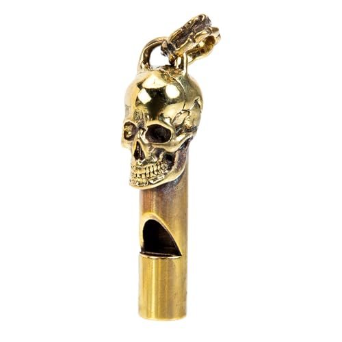 Silbato de Cobre con Diseño de Calavera para Supervivencia y Fiesta miniatura 1