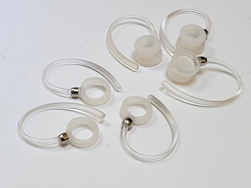6 auriculares con gancho blanco estándar para Motorola miniatura 1