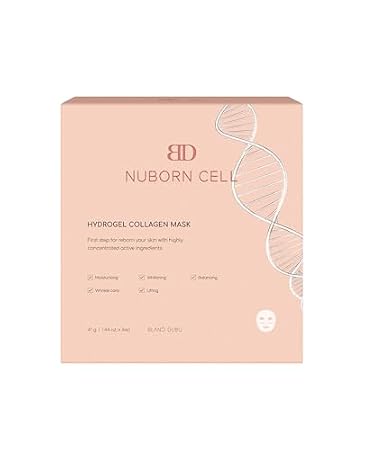 Nuborn Cell Stem Cell Mask Duo, Hydrogel Collagen & Zzirit Mask, Advanced Moisturizing with Stem Cells, 4 Hydrogel + 5 Sheet Masks