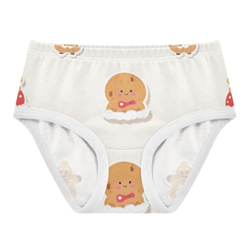 Girls' Organic Cotton Panties Comfort Color for Young Girls Christmas Cookies