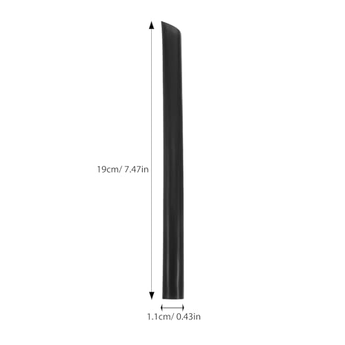 Pitillos desechables negros 19 cm x 1.1 cm 100 piezas miniatura 2