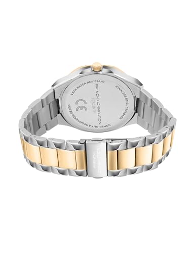 Image of French Connection DUOLUXE Green Dial Stainless Steel Watch and Bracelet for Men - FCB22NTM