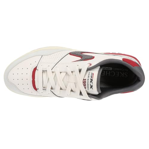 Image of Skechers Court & Classics S-1992 Men's Sneaker, 14 D(M) US, White-Grey-Red