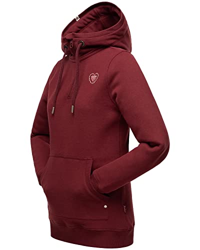 Navahoo Pull à capuche pour femme - Motif elfe enchantée - XS à XXL, bordeaux, S Cover