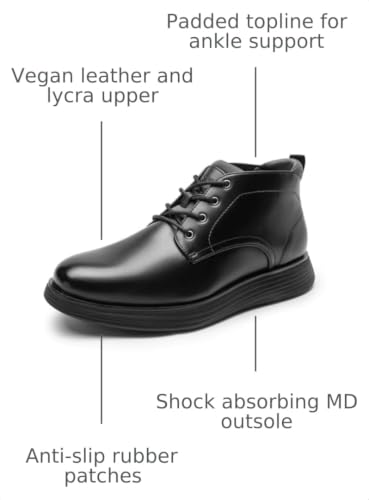 Image of Bruno Marc Men's Casual Chukka Boots Mid Top Dress Sneakers