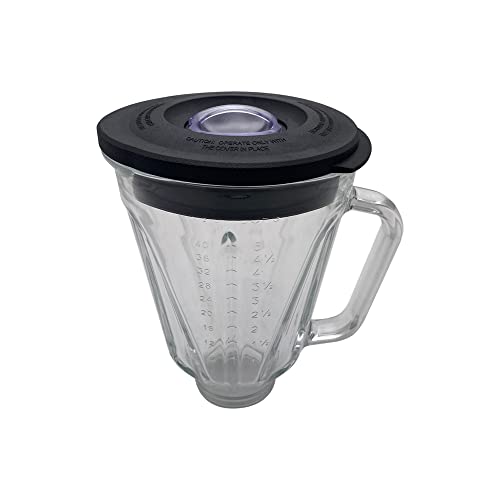 Jarra de vidrio redonda para licuadora 5 tazas compatible miniatura 2