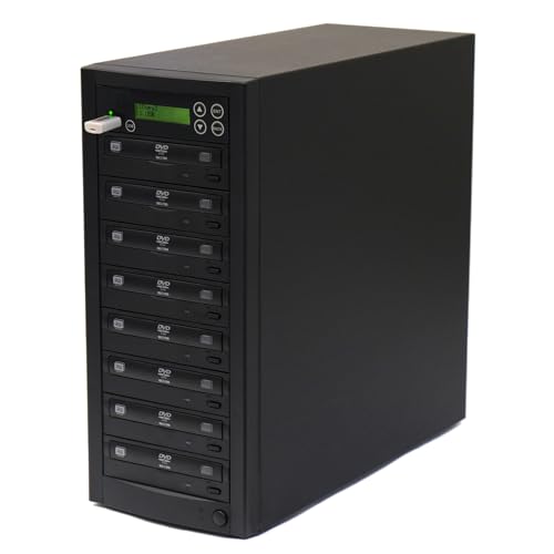 Acumen Disc USB to 7 Disc Duplicator - Flash Media/Disc to Multiple Discs (DVD/CD) Copier Tower System