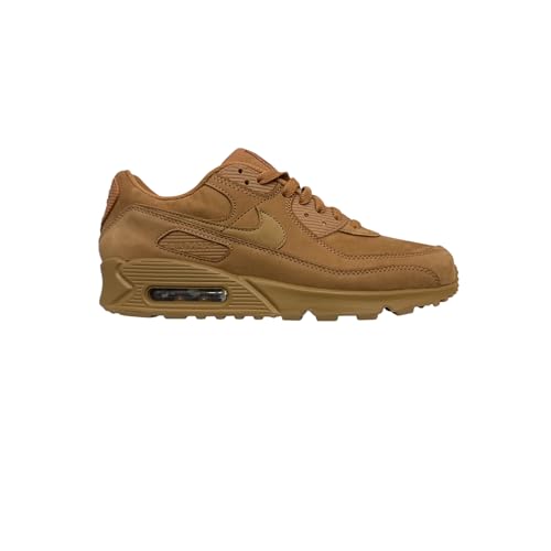 Nike Air MAX 90 Premium, Sneaker Hombre, Flax Wheat Gum Light Brown, 40 EU