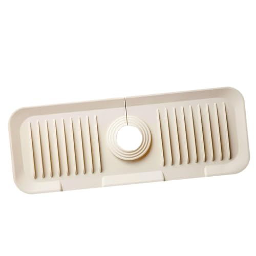Protector de salpicaduras de silicona antimoho con bandeja de recogida para grifo 8