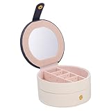 Photo Gallery sosoport portagioie da viaggio piccolo multistrato in pu bianca custodia portatile organizer per orecchini e bracciali custodia gioielli compatta e leggera per viaggi Photo Gallery sosoport portagioie da viaggio piccolo multistrato in pu bianca custodia portatile organizer per orecchini e bracciali custodia gioielli compatta e leggera per viaggi