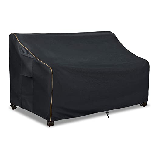 LSongSKY Patio 3-Seater Sofa Cover,Outdoor Couch Cover Fits up to 76W x 32.5D x 33H Inches,100% Waterproof Heavy Duty Patio Furniture Covers,Black by LSongSKY - Used condition - US$36.27