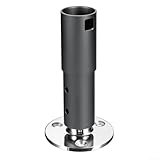 Edelstahl Disc Basis mit Hülse Adapter für Starlink Dish V2 Gen 2 Marine KFZ Montage Rostfrei Verstellbare Halterung Dual-Ratsche Befestigung Ø77,4mm Grau