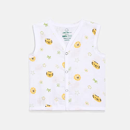 Image of The Boo Boo Club Extra Soft Organic Cotton Muslin Jhabla for Baby (Set of 4). GOTS Certified | 18-24 Months