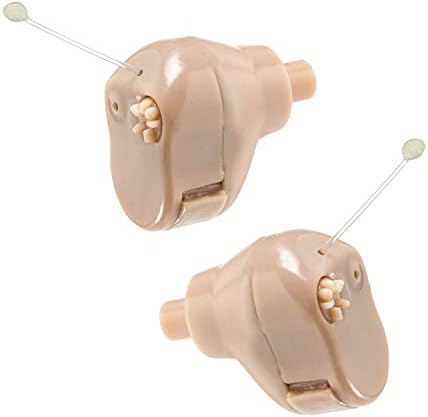 Hearing Amplifier Set - Mini ITC (In-The-Canal), In Ear Personal Hearing Amplification and Digital Sound Enhancer PSAD (Pair) Extra Small Upgraded Second Generation Design by MEDca