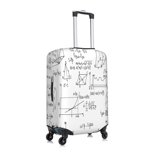 Math Geometry Formulas Science Luggage Cover for Suitcase, Suitcase Cover Protector Fit 25-28 Inch Luggage Travel Accessories, L3