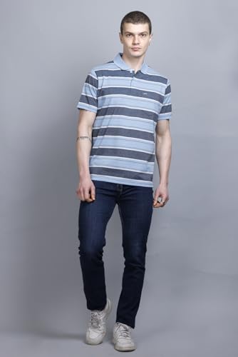 Image of GODFREY Half Cotton Polo T Shirt for Man with Pocket - Regular Fit Mens Collar Tshirt