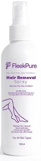 Fleek Pure Hair Removal Spray - Painless Full Body Solution | Painless & Quick, Sandalwood Fragrance, Legs, Bikini & Underarms, No Bad Smell, Smooth Skin-picture-21