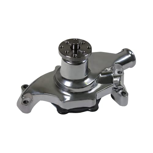 Demotor Performance Polished Aluminum Short Water Pump For Sbc Chevy #TOP1