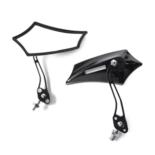 Qsvbeeqj Espejo retrovisor de cristal lateral para bicicleta, soporte para manillar, espejo retrovisor lateral