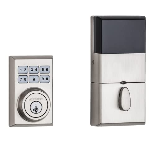Kwikset SmartCode 910 Contemporary Electronic Smart Lock Deadbolt Featuring SmartKey Security & Z-Wave Plus Technology, In Satin Chrome Kwikset SmartCode 910 Contemporary Electronic Smart Lock Deadbolt Featuring SmartKey Security & Z-Wave Plus Technology, In Satin Chrome