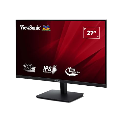 ViewSonic VA270-H-2 27 Zoll Monitor 1080p Full HD, 100 Hz, 1 ms MPRT, IPS-Panel, HDM1 1.4, VGA, flimmerfrei