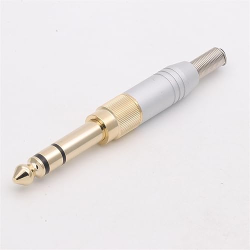 Adaptador jack 3.5mm a 6.35mm para conectar auriculares de estudio en mesas de mezclas 4