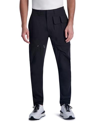KARL LAGERFELD Men's Stretch Nylon Cargo Pant