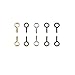 IDEALSV Small Screw Eyes Pin Hooks, 750 Pcs 0.55 Inch Screw in Hook for Jewelry, Cork Bottles,Resin, Bead, 7mm*14mm Small Eye Rings Eyelet Hook for Craft 5 Colors