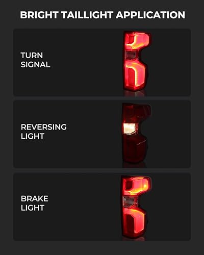 Image of LED Tail Lights Compatible with 2019-2026 Chevy Silverado 1500 RST /LT Trail Boss /LTZ /High Country /ZR2 2020-2023 Chevy Silverado 2500HD /3500HD High Country /LTZ Right Passenger Side GM2801311 84678150