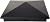 8" x 8" Heavy Duty Aluminium Pyramid Post Cap for Wood Posts - Black (12 Pack)