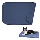Colcolo Hundebettbezug Hundeschlafmatratze Schonbezug Kratzfestigkeit Wasserdicht Pflegeleicht Hundekistenmattenbezug Schutz, 122cmx92cmx10cm