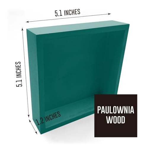 HTBIG House Warming Gift - '2025 Home Sweet Home' Sign, Funny New Home Memories Idea - Wooden Box - Perfect Decor for Living Room, Shelf or Desk - 5x5 Inches - Green