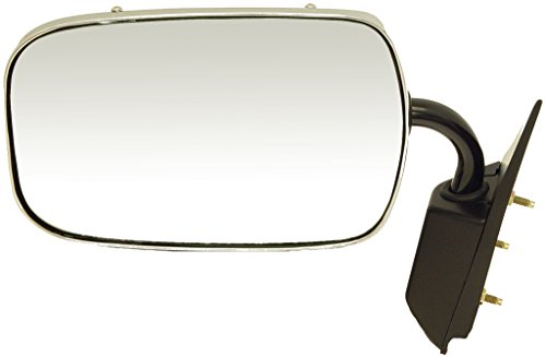 Dorman 955-187 Driver Side Manual Door Mirror - Folding for Select Chevrolet/GMC Models, Black and Chrome