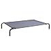 lionto by dibea Hundeliege Outdoor erhöhtes Hundebett Haustierliege (XL) 117x85 cm Grau