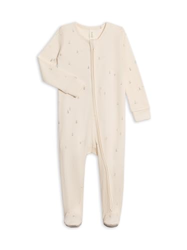 Image of Colored Organics Baby Zip-Up Footed Sleeper with 2-Way Zipper - Organic Cotton Pajamas