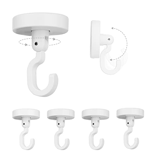 AIEX 6pcs Powerful Adhesive Ceiling Hooks, Shower Hanger Hooks...
