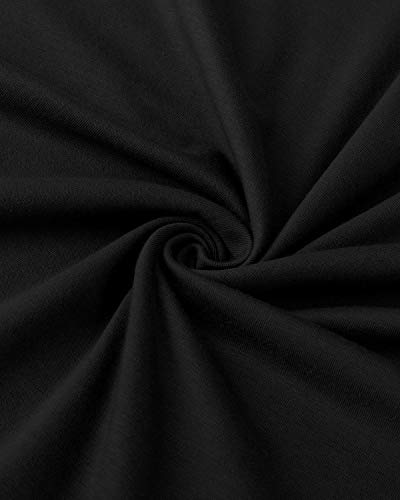 STYLEWORD Womens Long Sleeve Henley Raglan T Shirts V Neck Button Casual Blouse Tops(Black-555,M)