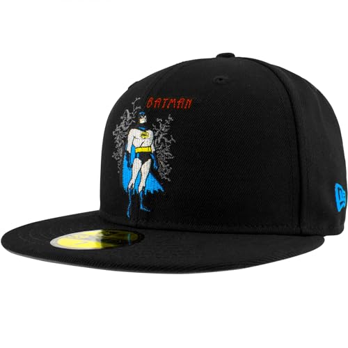 New Era Batman The Animated Series Bats 59Fifty Fitted Hat (US Numeric 7 1/8 Black)