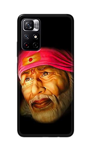 Image of PRINTFIDAA Sai Baba Lord Shiridi Great God Hinduism Religious Hard Back Cover for Redmi Note 11T 5G / Poco M4 Pro 5G Back Cover -(P6) KAT1002