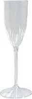 Kit 10 Taças Acrílico 190ml Champanhe Espumante Festa Formatura Casamento Lembrança (Cristal)