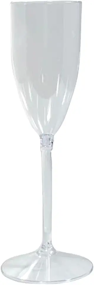Kit 10 Taças Acrílico 190ml Champanhe Espumante Festa Formatura Casamento Lembrança (Cristal)