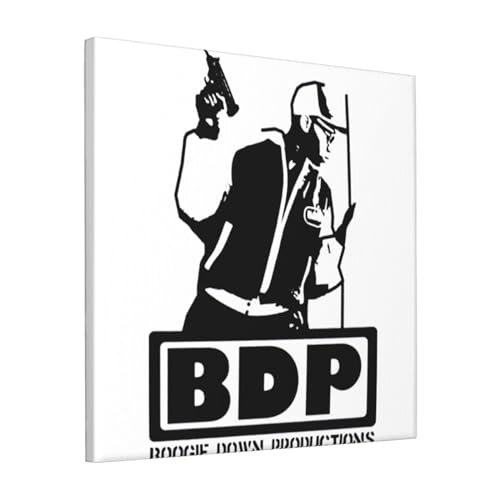 DanaMWatson Boogie Musics Down Productions Wall Art Canvas Painting Poster Decorations For Bedroom Living Room Bathroom Framed Ready To Hang 12 x 12 Inch